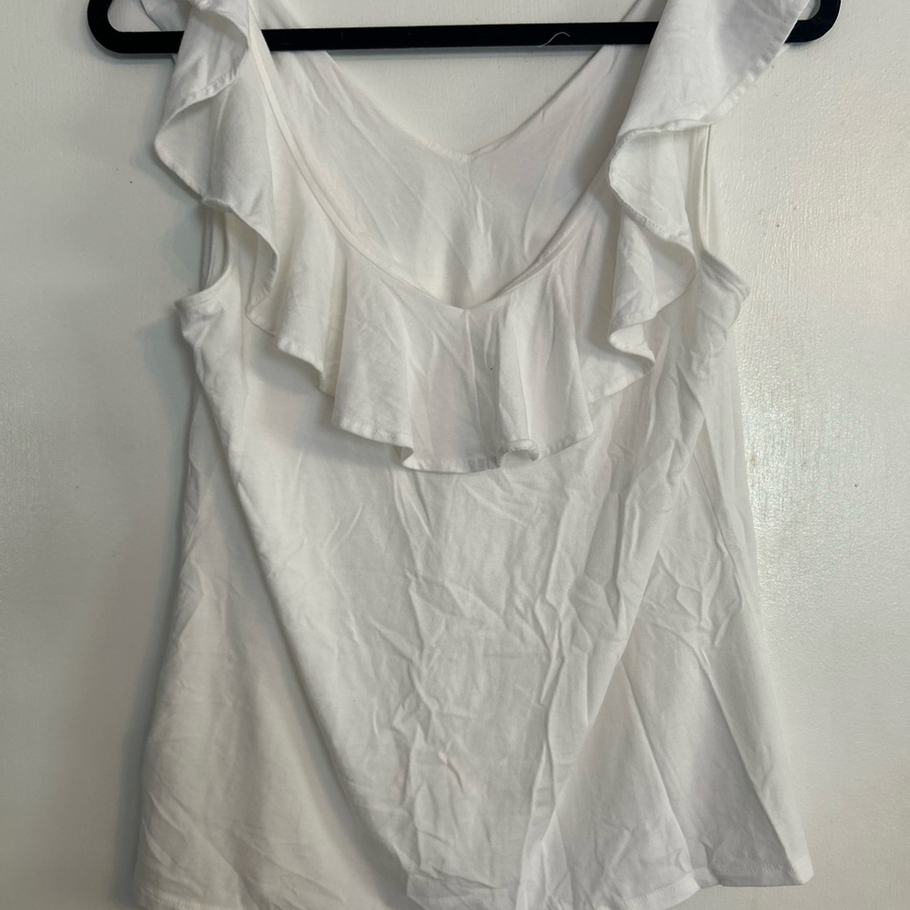 White Ruffled Women's Top Lilly Pulitzer